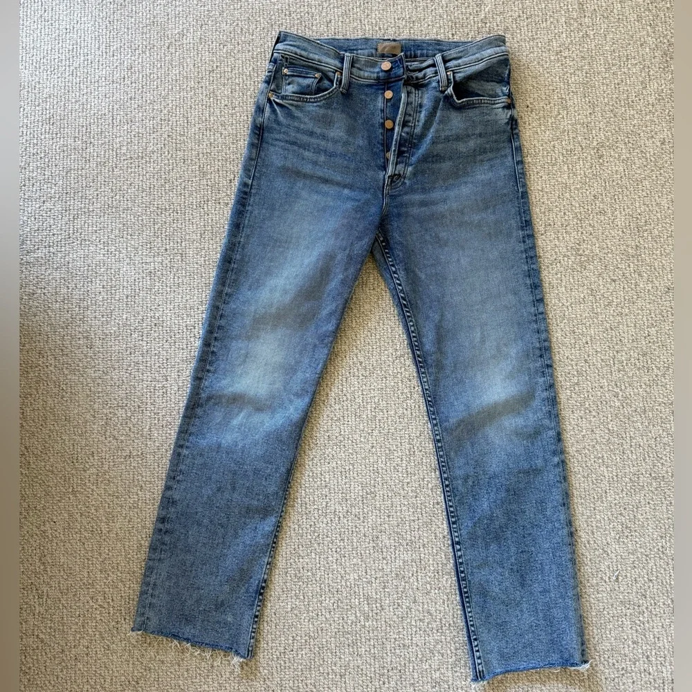Mother Tomcat Ankle Fray Jeans - Picture 3 of 10
